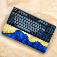 Blue Wood Epoxy Wrist Rest thumbnail