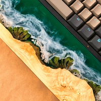 Green Epoxy Beach Wrist Rest thumbnail