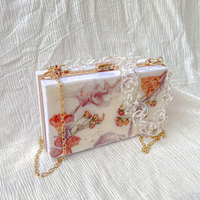 Unique Versatile White Resin Handmade Clutch thumbnail