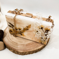 Luxury White Epoxy Clutch thumbnail