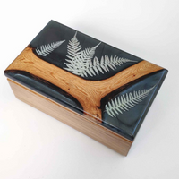 Handmade Epoxy Resin and Wood Jewelry Box thumbnail
