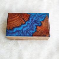 Oceanscape Blue Epoxy Resin Jewelry Box thumbnail