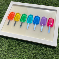 Epoxy Rainbow Popsicle Frame thumbnail