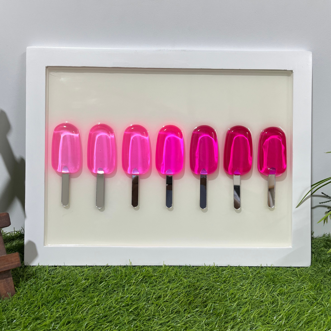 Epoxy Baby Girl Popsicle Wall Hanging