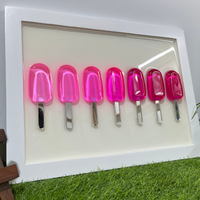 Epoxy Baby Girl Popsicle Wall Hanging thumbnail