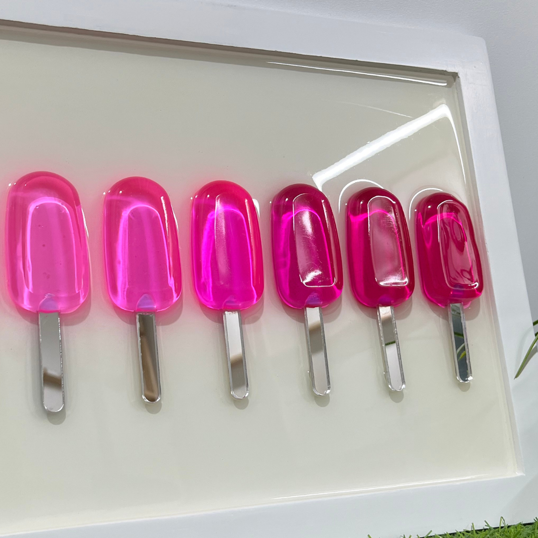 Epoxy Baby Girl Popsicle Wall Hanging