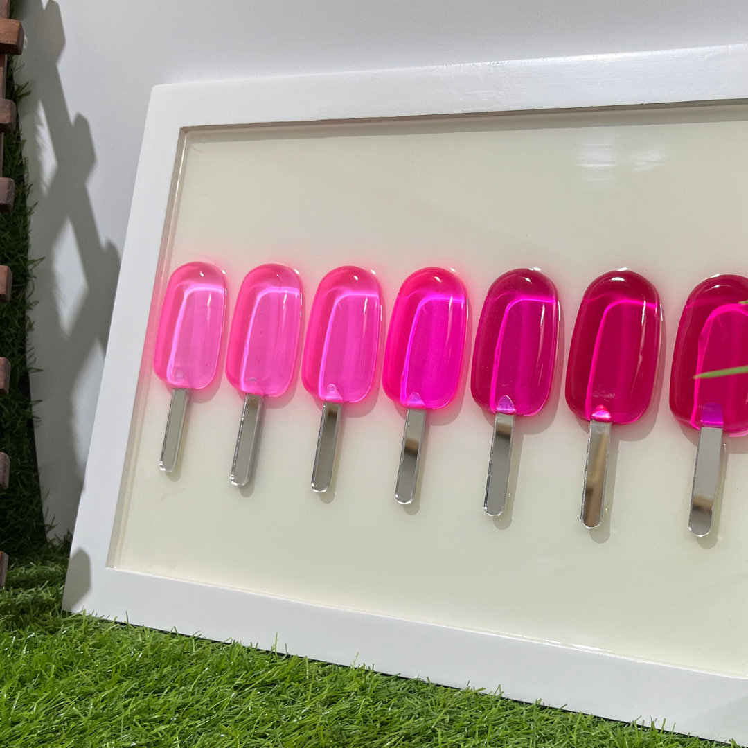Epoxy Baby Girl Popsicle Wall Hanging