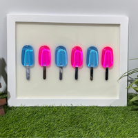Blue and pink Epoxy Popsicle Pop Art thumbnail