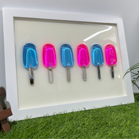 Blue and pink Epoxy Popsicle Pop Art thumbnail