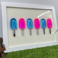 Blue and pink Epoxy Popsicle Pop Art thumbnail