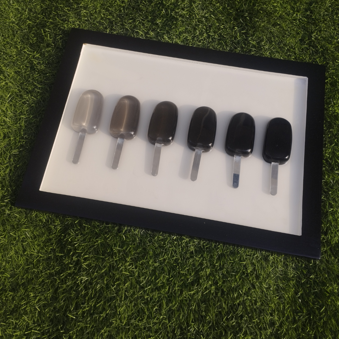 Black Ombre Popsicle Resin Wall Art