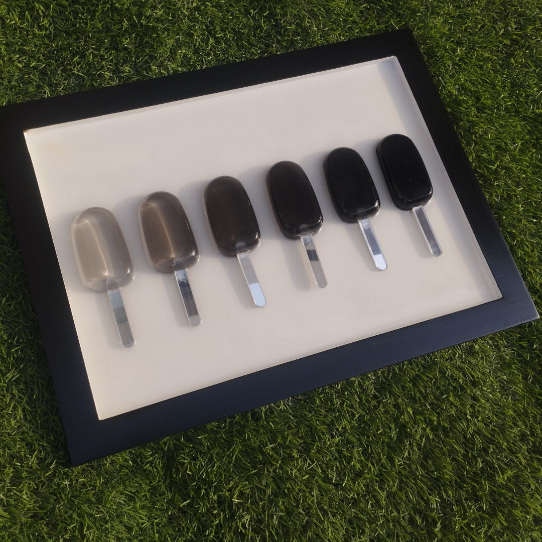 Black Ombre Popsicle Resin Wall Art