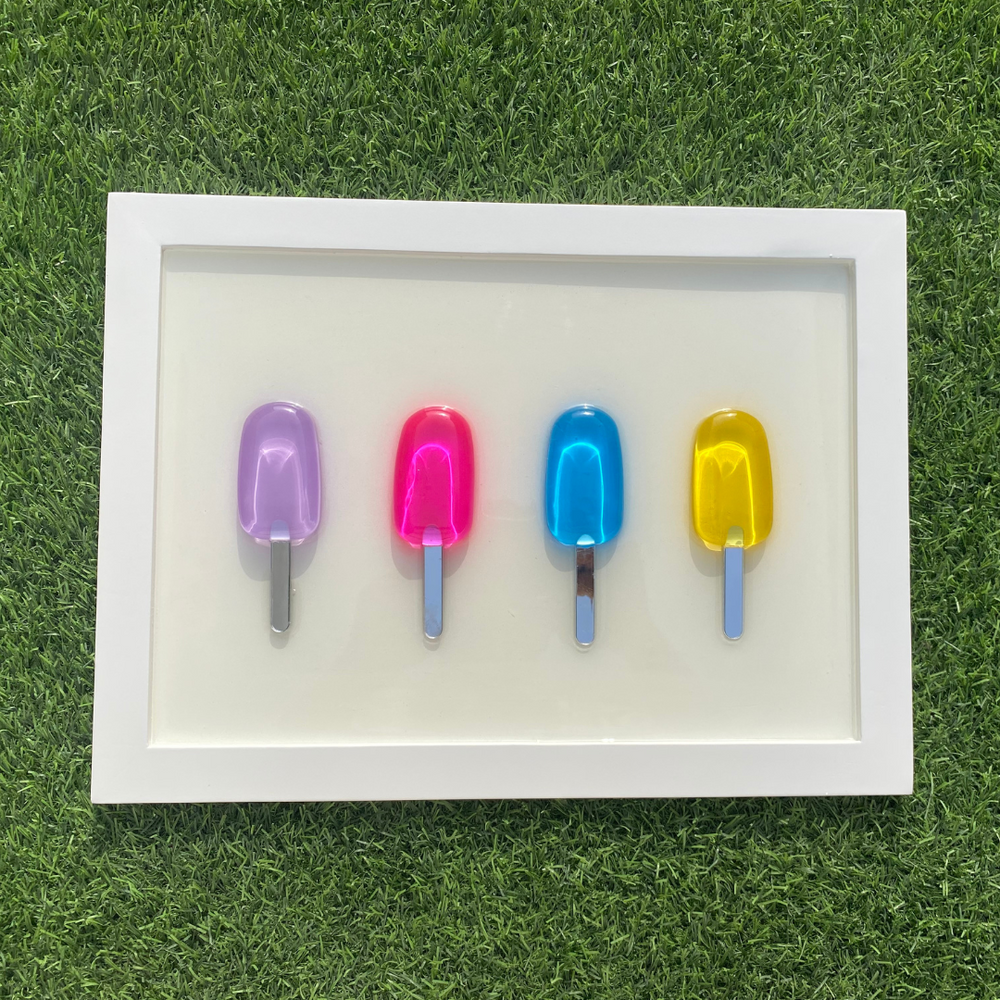 Epoxy Popsicle Wall Art
