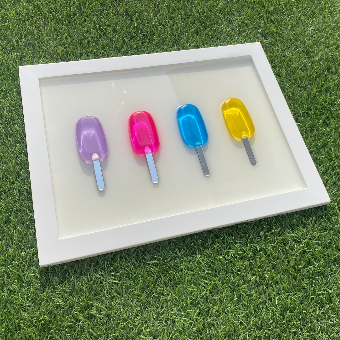 Epoxy Popsicle Wall Art