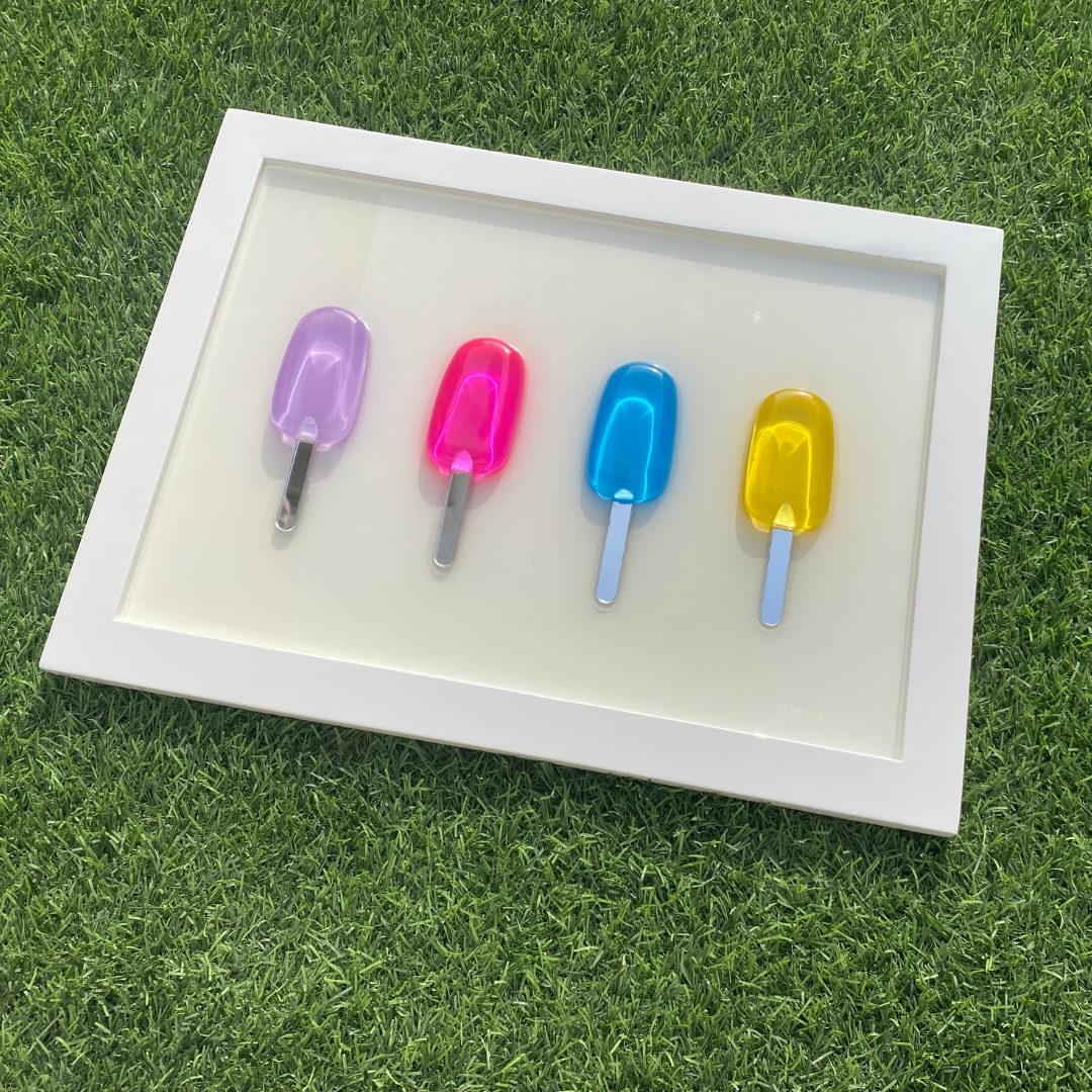 Epoxy Popsicle Wall Art