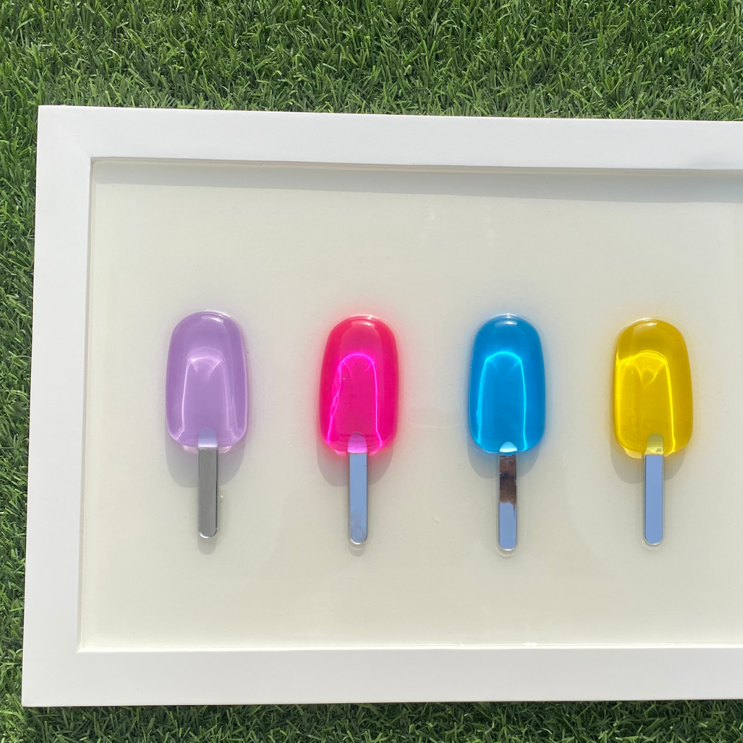 Epoxy Popsicle Wall Art