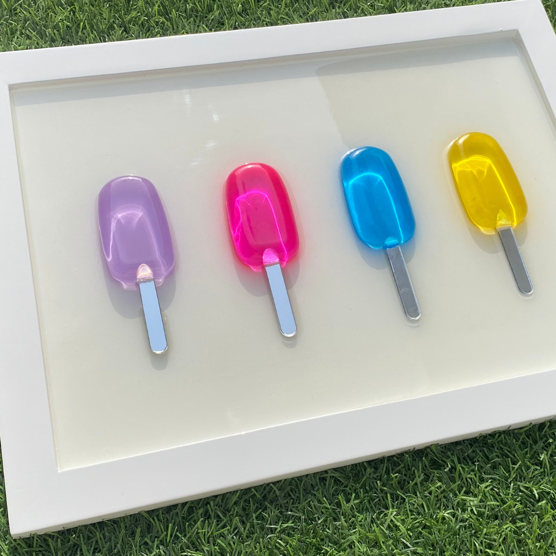 Epoxy Popsicle Wall Art