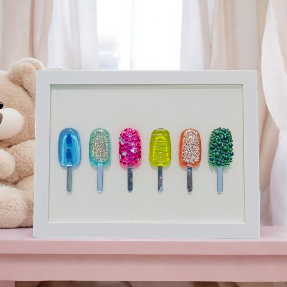 Epoxy Resin Popsicle Wall Art