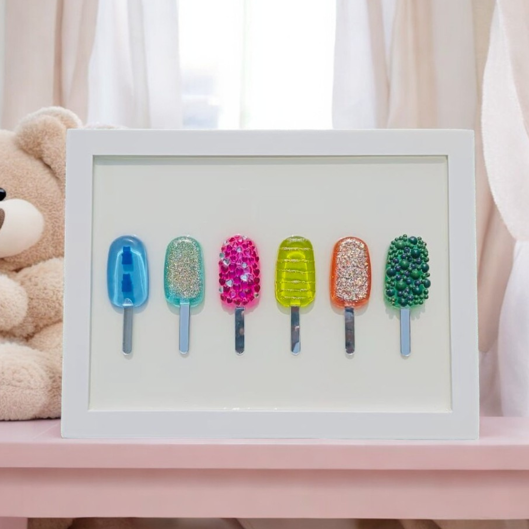Epoxy Resin Popsicle Wall Art