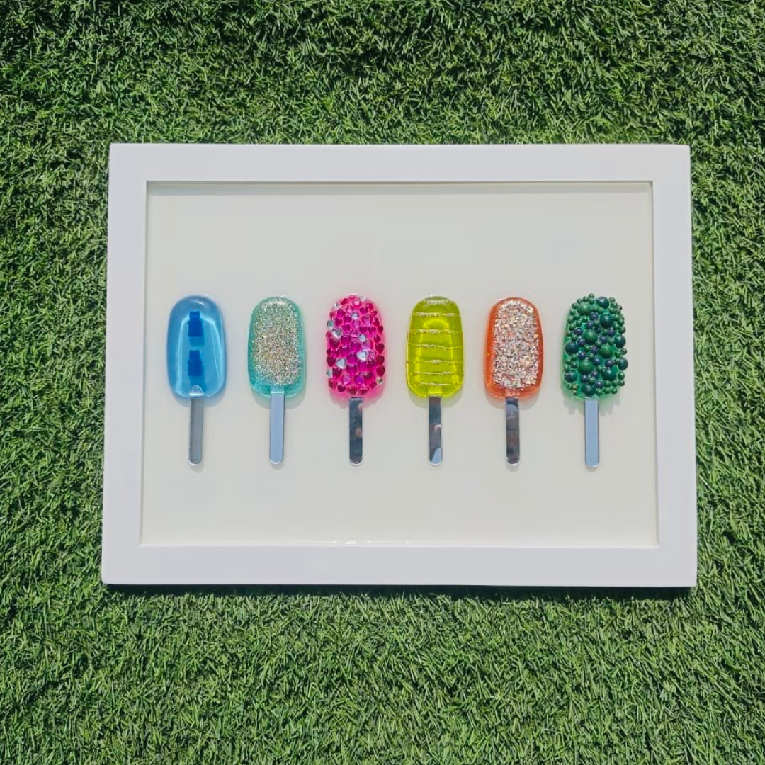 Epoxy Resin Popsicle Wall Art