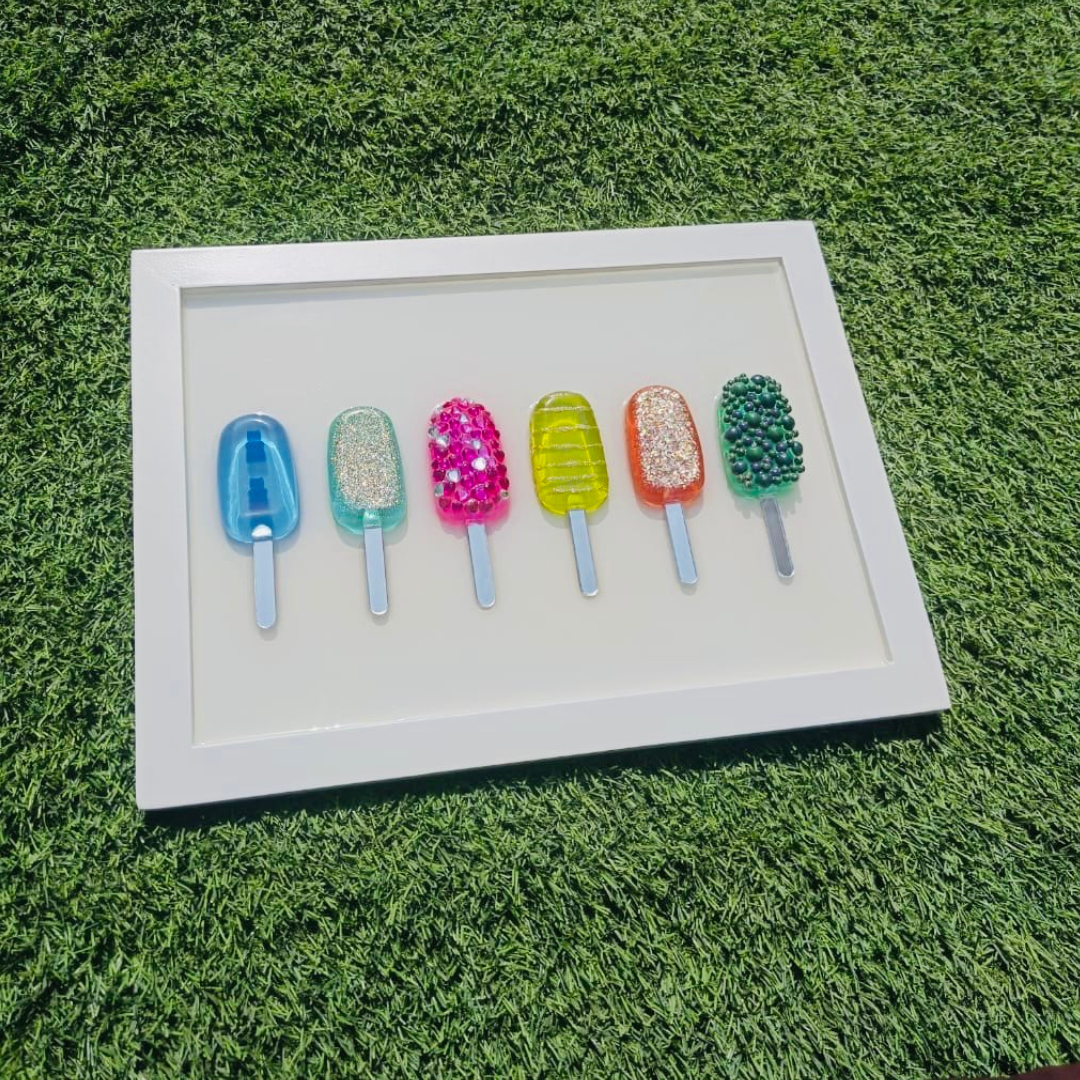 Epoxy Resin Popsicle Wall Art