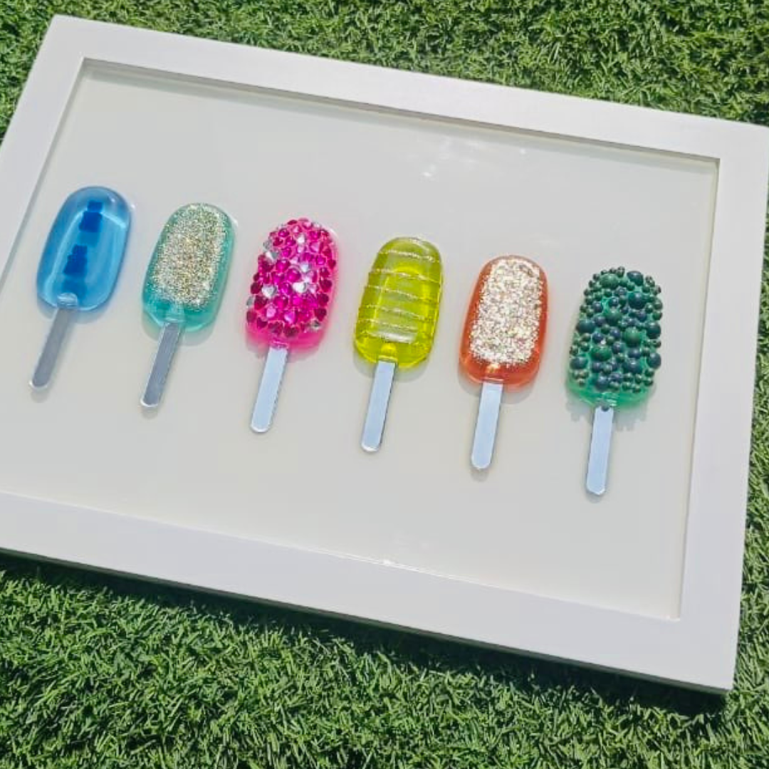 Epoxy Resin Popsicle Wall Art