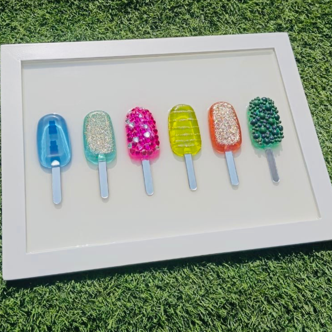 Epoxy Resin Popsicle Wall Art