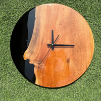 Black Epoxy Resin Wall Clock thumbnail