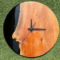 Black Epoxy Resin Wall Clock thumbnail