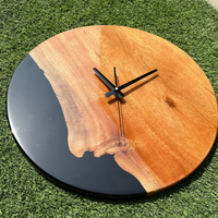 Black Epoxy Resin Wall Clock thumbnail