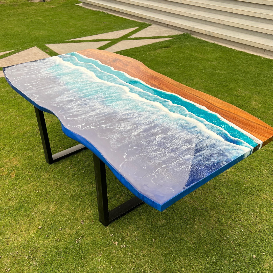 Ocean Sea Epoxy Dinning Table