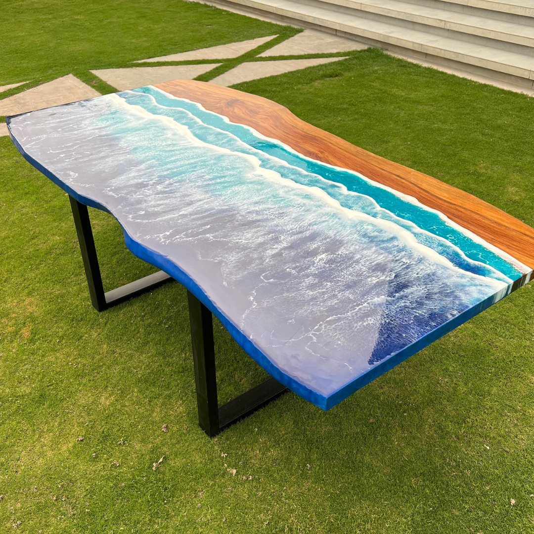 Ocean Sea Epoxy Dinning Table