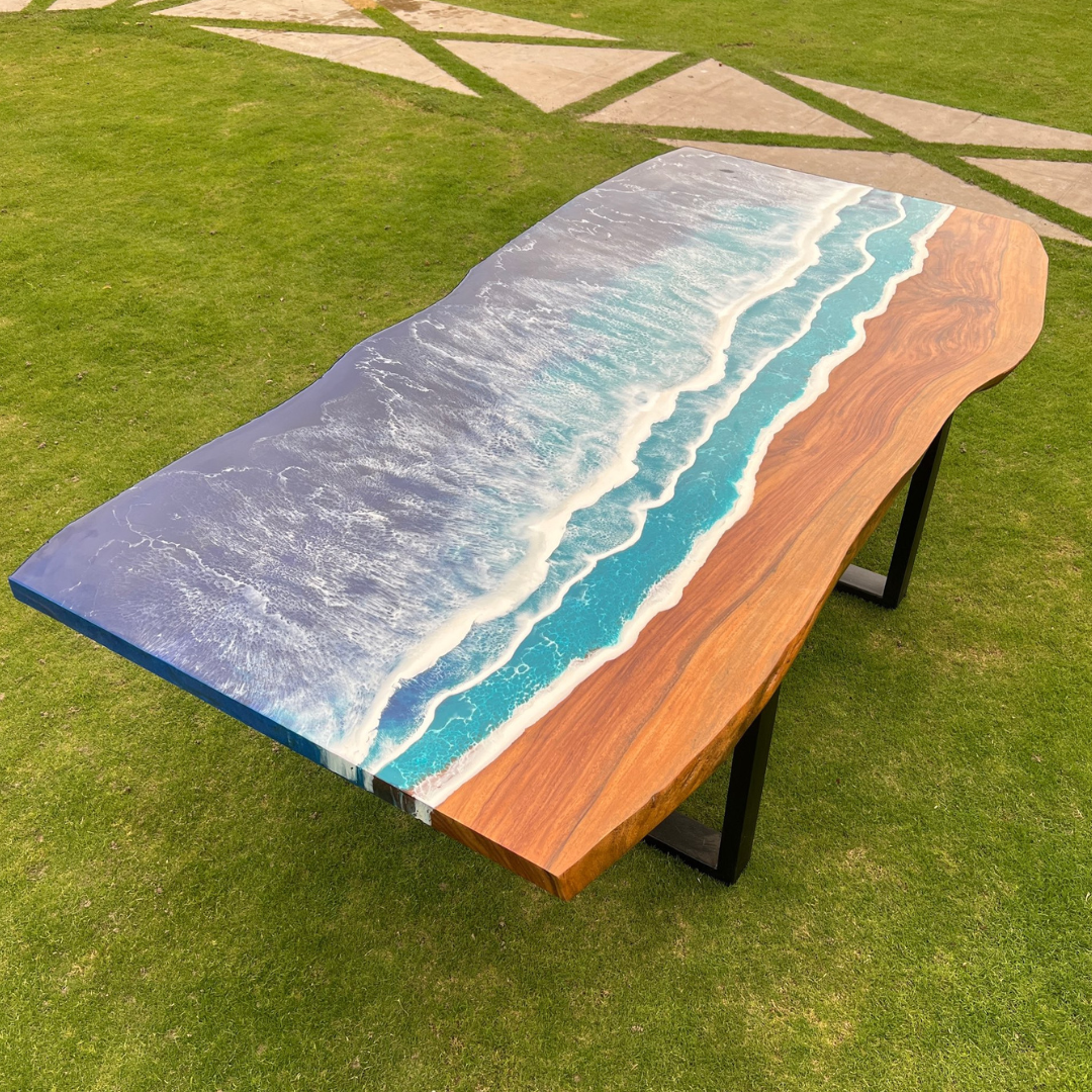 Ocean Sea Epoxy Dinning Table