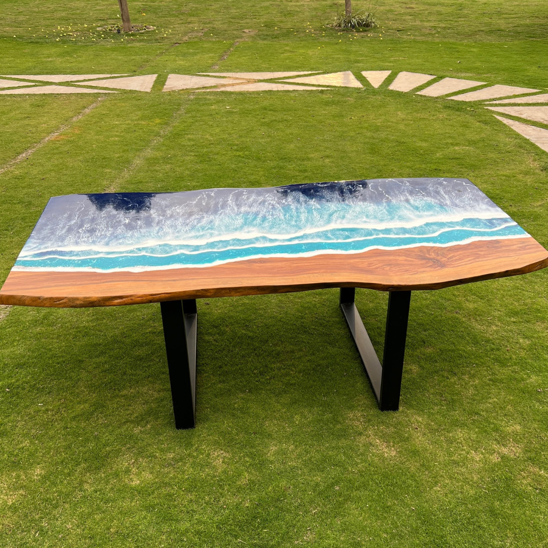 Ocean Sea Epoxy Dinning Table
