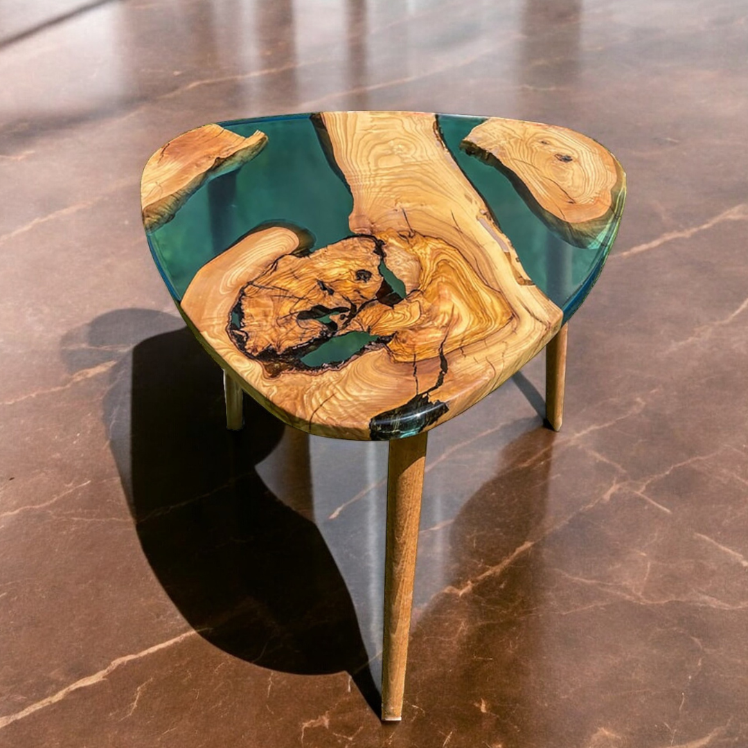 Unique Live Edge Epoxy Coffee Table