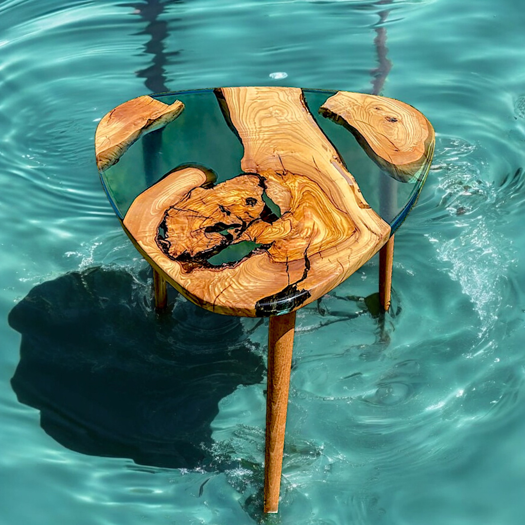 Unique Live Edge Epoxy Coffee Table