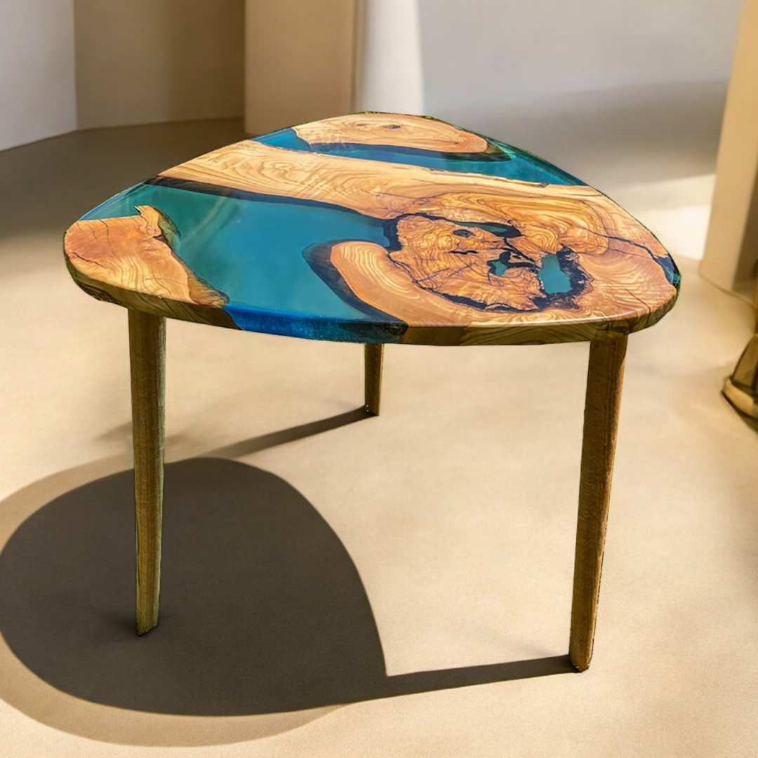 Unique Live Edge Epoxy Coffee Table