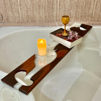 Epoxy and Wood Bath Caddy thumbnail