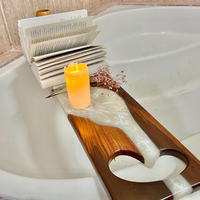 Epoxy and Wood Bath Caddy thumbnail