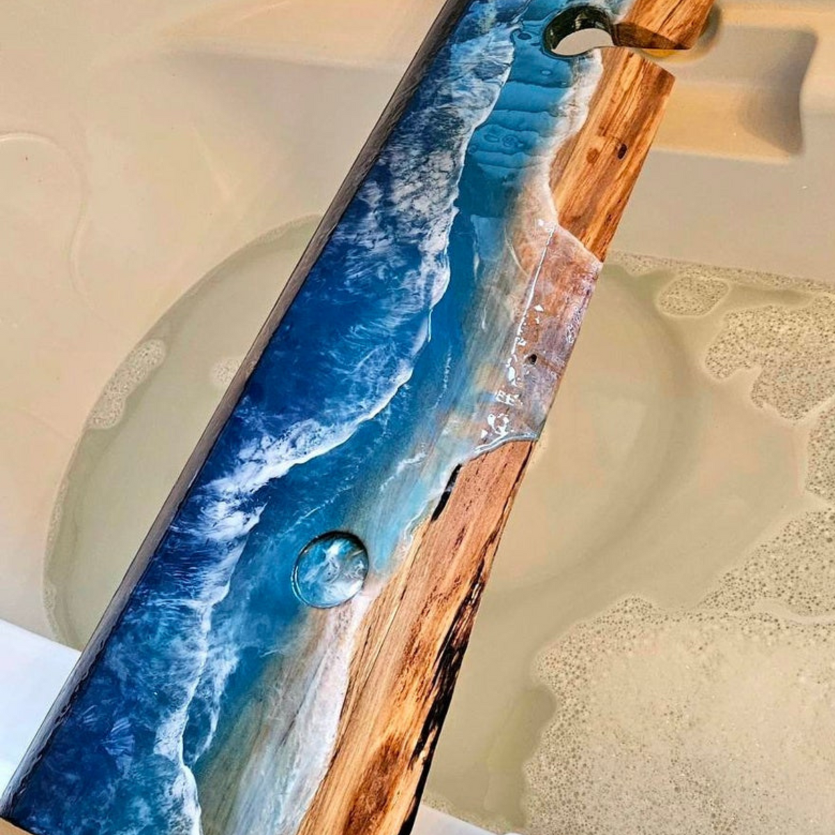 Handmade Resin Bath Tub Tray