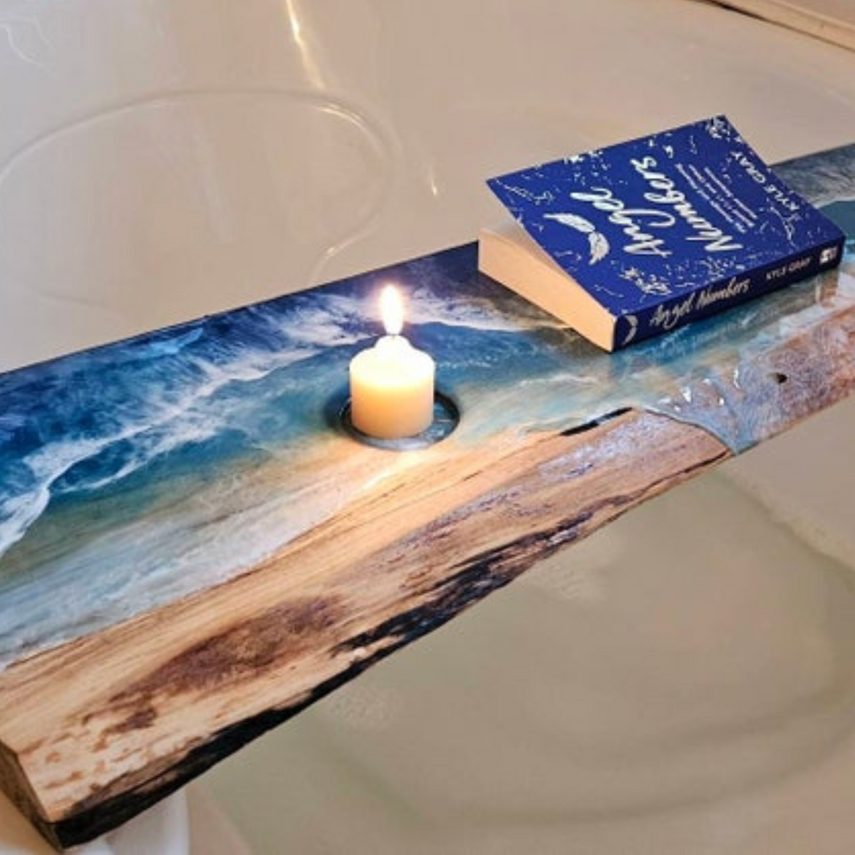 Handmade Resin Bath Tub Tray