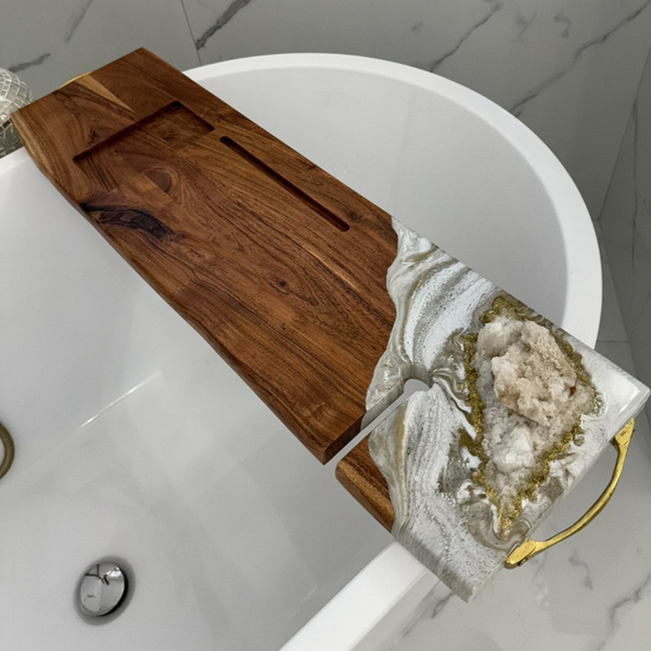 Elegant Epoxy Bathtub Tray