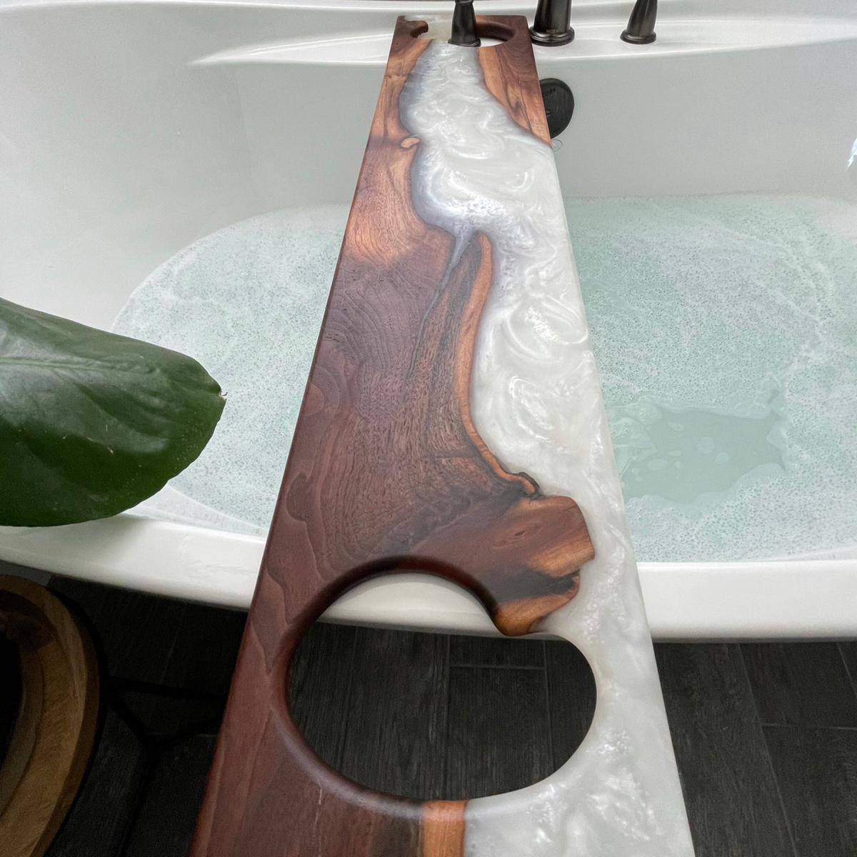 Handcrafted Resin Bath Bliss Tray