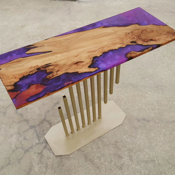 Epoxy Resin Console Table