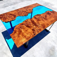 Blue Resin River Table thumbnail