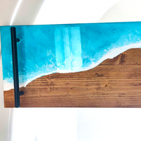 Ocean Waves Epoxy Bathtub Tray thumbnail