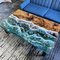 Live Edge Epoxy Ocean Table thumbnail