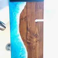 Ocean Waves Epoxy Bathtub Tray thumbnail