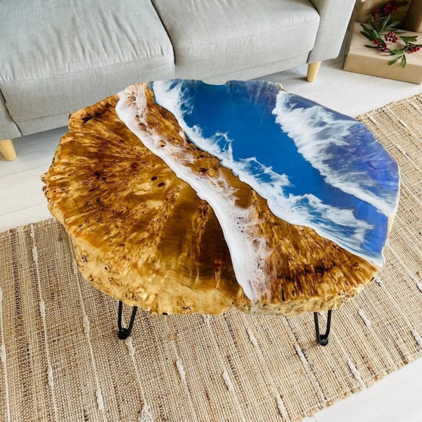 Solid Wood Epoxy Resin Tabletop
