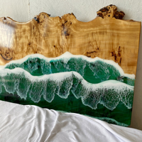 Epoxy Ocean bed headboard thumbnail